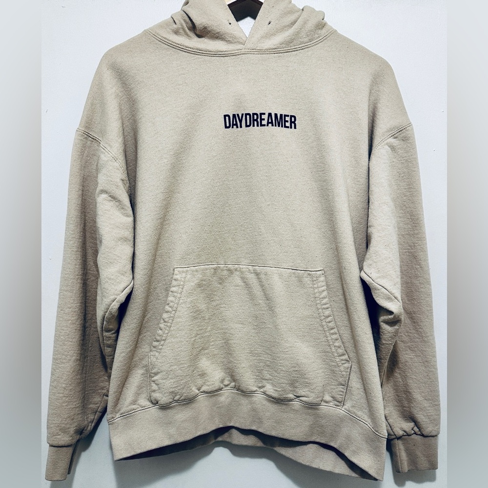 Artist Union| “Daydream” hoodie in beige, Men’s Large, 50% Cotton, 50% Polyester